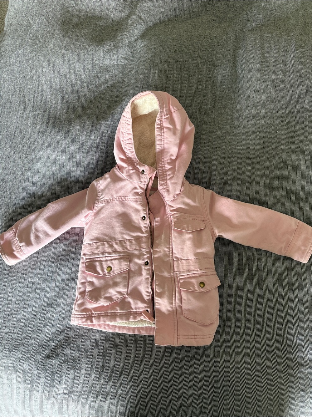 Cat & Jack Light Pink Hooded Puffer Jacket